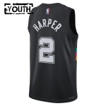 Maillot NBA San Antonio Spurs Dylan Harper Nike 2025-26 City Edition Noir Swingman - Enfant